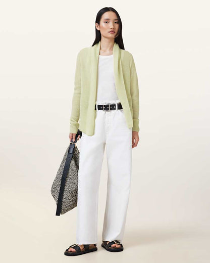 AllSaints Laina Knitted Cardigan Women's Chalk White Women's