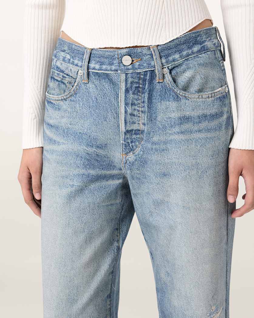 AllSaints Kai Terry Tencel Pants Women's Illusion Indigo Women's
