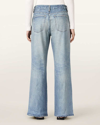 AllSaints Kai Terry Tencel Pants Women's Illusion Indigo Women's