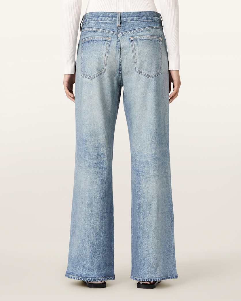AllSaints Kai Terry Tencel Pants Women's Illusion Indigo Women's