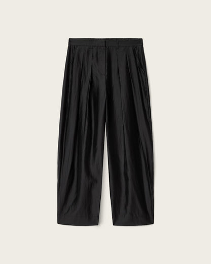 AllSaints Becca Wide Leg Sheer Pants Women's Black Women's
