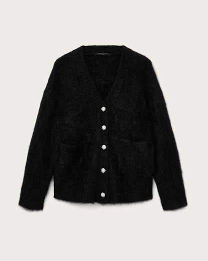 AllSaints Rubi Embellished Cardigan Women's Black Women's