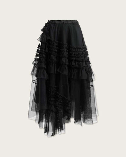 AllSaints Jen Tulle Maxi Skirt Women's Black Women's