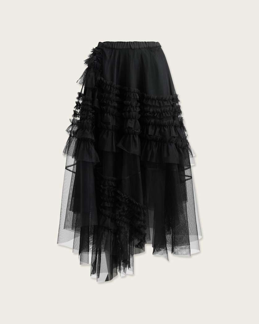 AllSaints Jen Tulle Maxi Skirt Women's Black Women's
