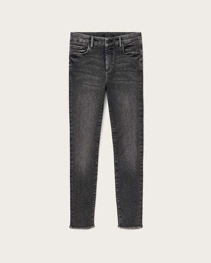 AllSaints Miller Push Up Skinny Fit Denim Jeans Women's Washed Black Women's