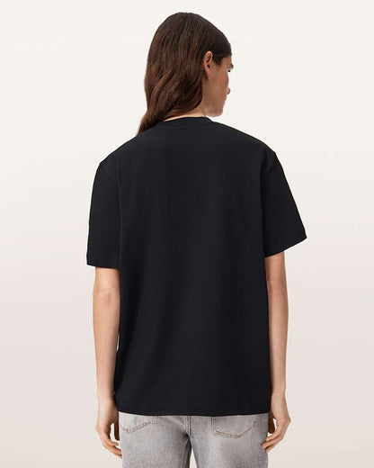 AllSaints International Womens Day Short Sleeve Cotton T Shirt Women's Black Women's