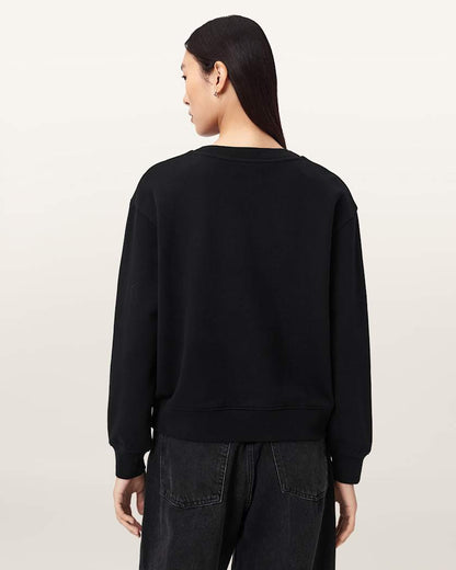 AllSaints Andrea Pippa Embellished Sweatshirt Women's Black Women's