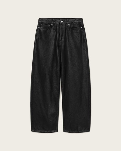AllSaints Daria Denim Jeans Women's Coated Black Women's
