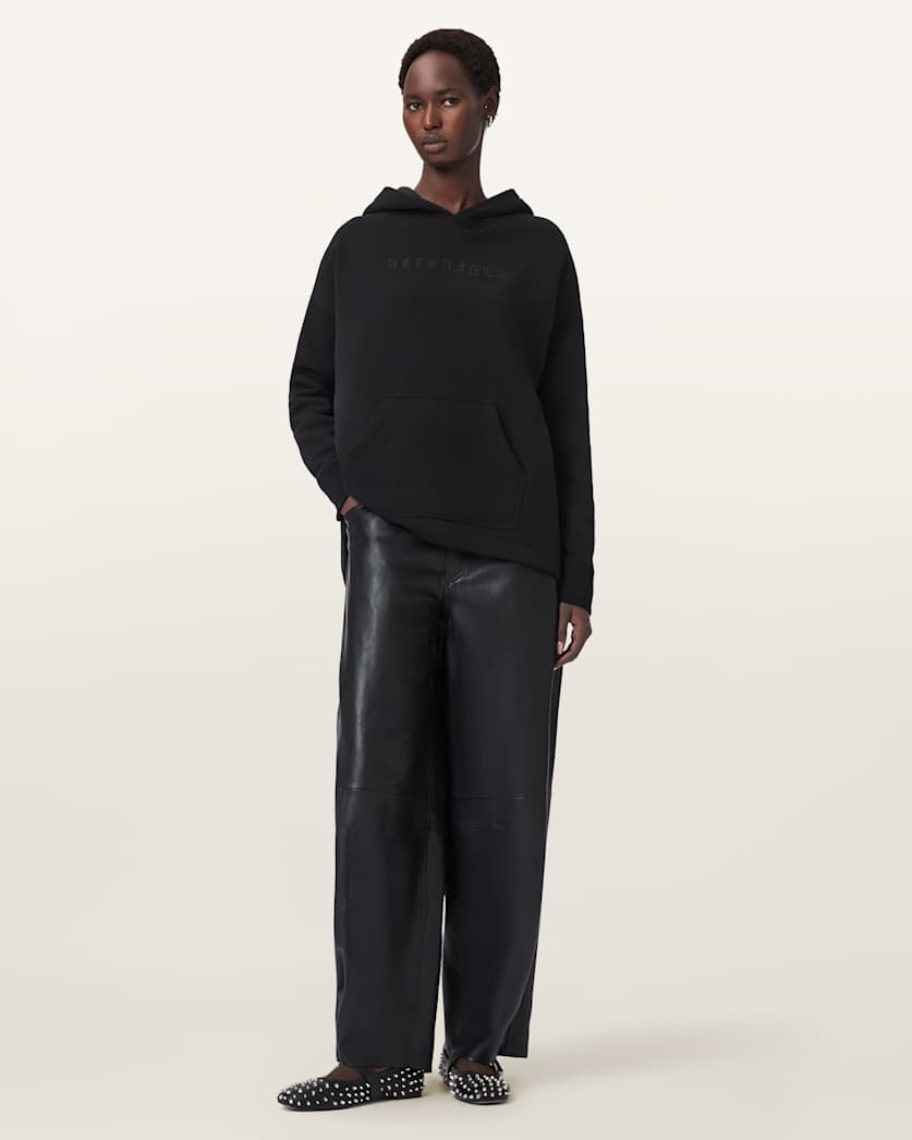AllSaints Vision Etienne Oversized Hoodie Women's Black Women's