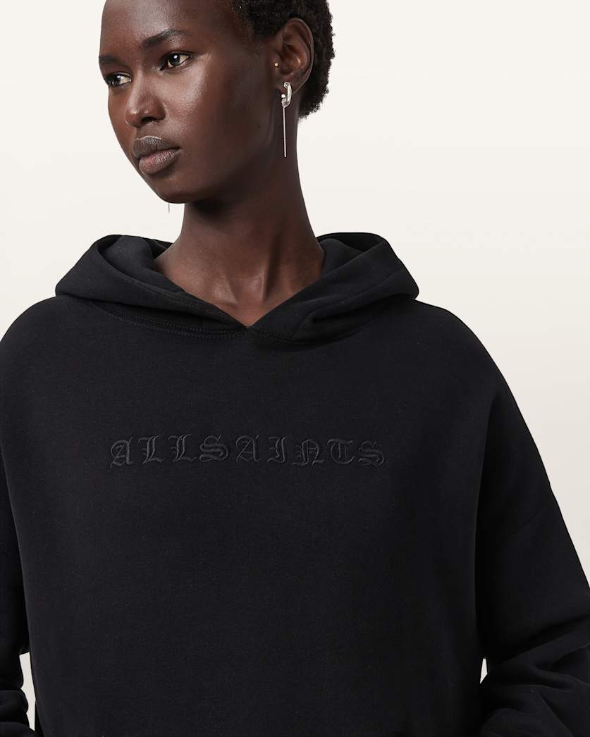 AllSaints Vision Etienne Oversized Hoodie Women's Black Women's
