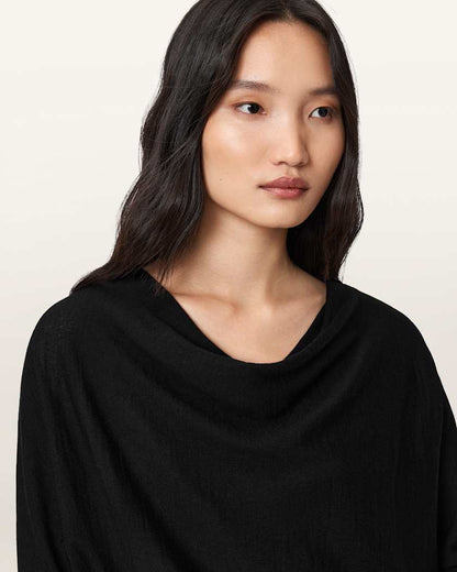 AllSaints Ridley Cropped Wool Sweater Women's Chalk White Women's