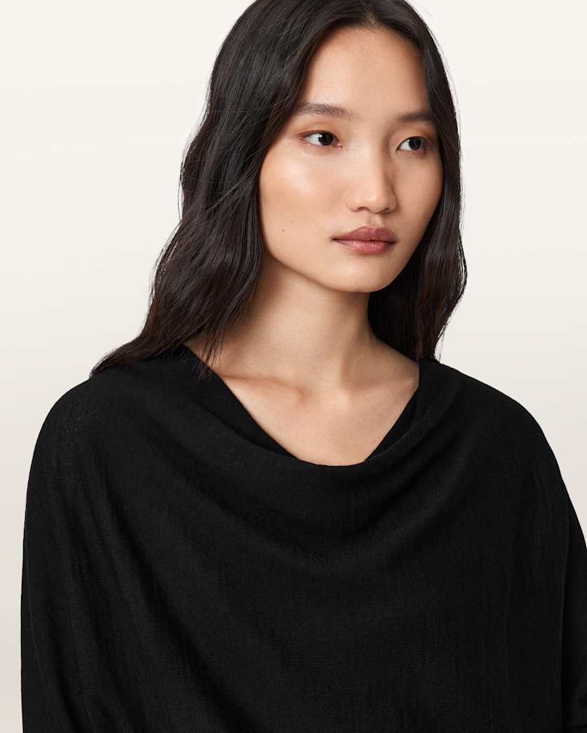 AllSaints Ridley Cropped Wool Sweater Women's Chalk White Women's