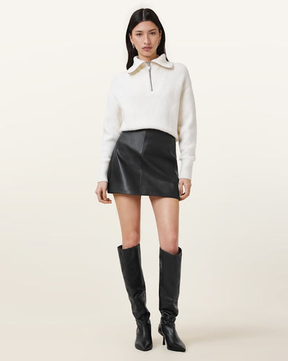 AllSaints Renai Desserto Mini Skirt Women's Black Women's