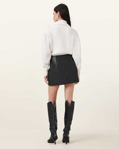 AllSaints Renai Desserto Mini Skirt Women's Black Women's
