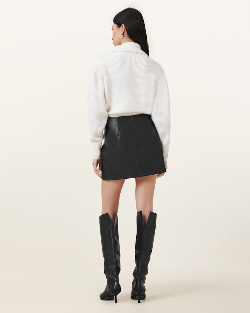 AllSaints Renai Desserto Mini Skirt Women's Black Women's