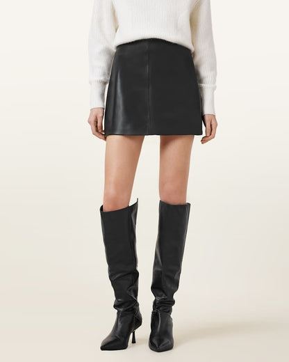 AllSaints Renai Desserto Mini Skirt Women's Black Women's