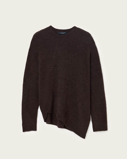 AllSaints Lock Crew Neck Sweater Women's Pine Bark Brown Women's