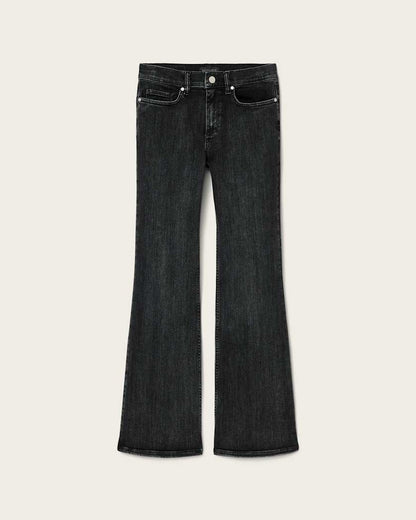 AllSaints Ember Stretch Denim Jeans Women's Washed Black Women's