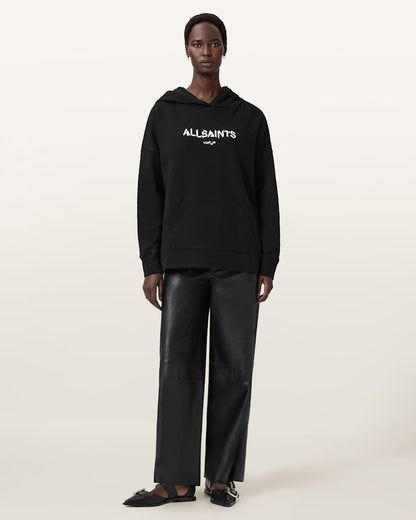 AllSaints Static Etienne Overzied Hoodie Women's Black Women's