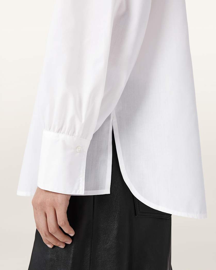 AllSaints Adrienne Print Shirt Women's White Women's