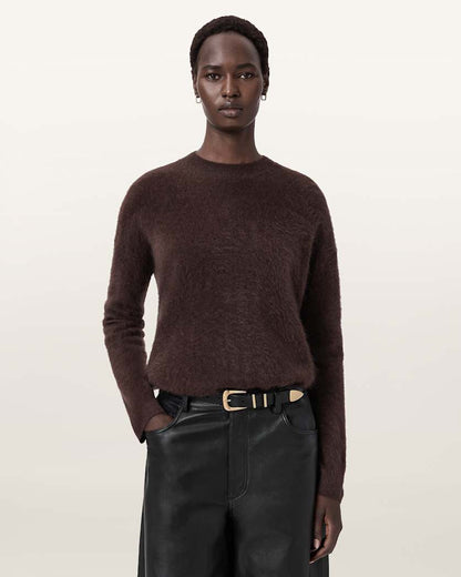 AllSaints Rebel Cashmere Sweater Women's Midnight Blue Women's