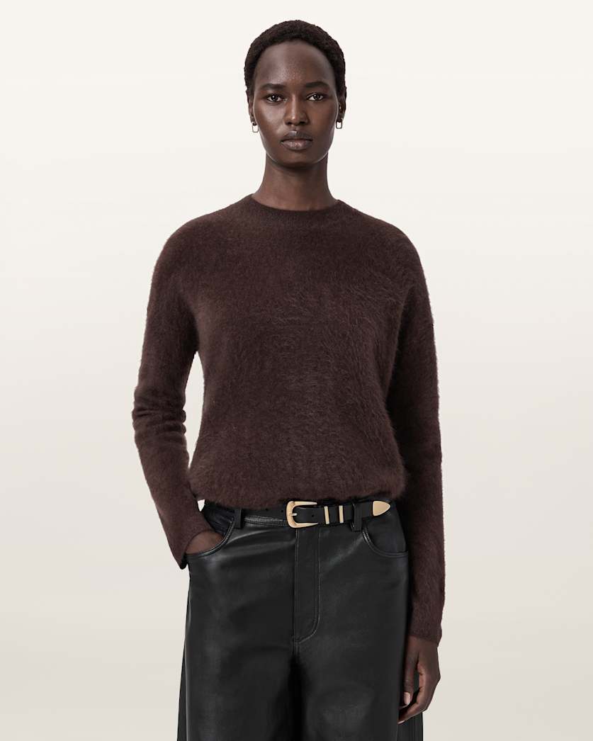AllSaints Rebel Cashmere Sweater Women's Midnight Blue Women's