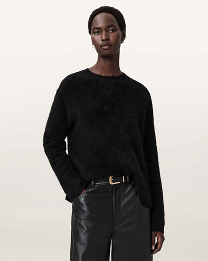 AllSaints Rebel Cashmere Sweater Women's Midnight Blue Women's