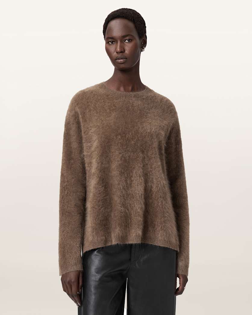 AllSaints Rebel Cashmere Sweater Women's Midnight Blue Women's