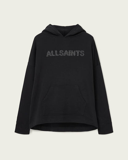 AllSaints Pins Oversized Ettienne Hoodie Women's Black Women's