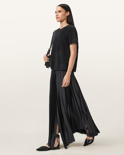 AllSaints Rebel Cashmere T Shirt Women's Black Women's