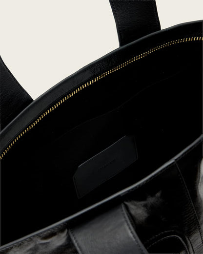 AllSaints Jean Rey Leather Tote Bag Women's Black Women's