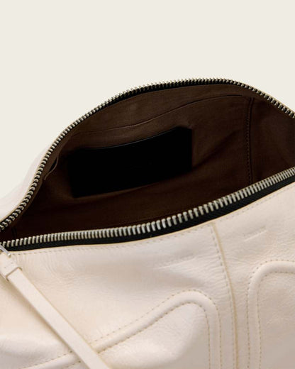 AllSaints Jean Rey Leather Shoulder Bag Women's Gypsum White Women's