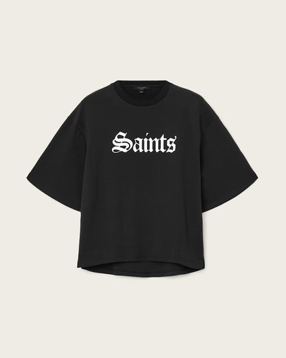 AllSaints Saint Amelie Oversized T Shirt Women's Optic White Women's