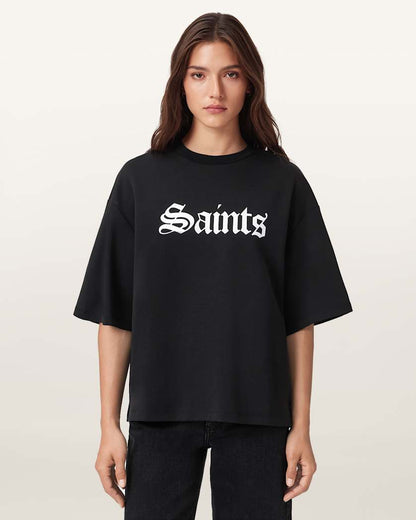 AllSaints Saint Amelie Oversized T Shirt Women's Optic White Women's