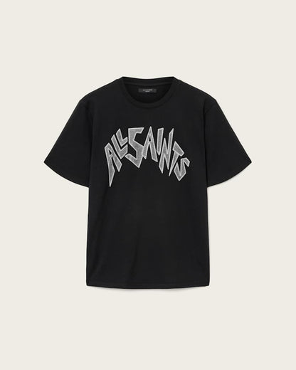 AllSaints Zinc Boyfriend T Shirt Women's Black Women's
