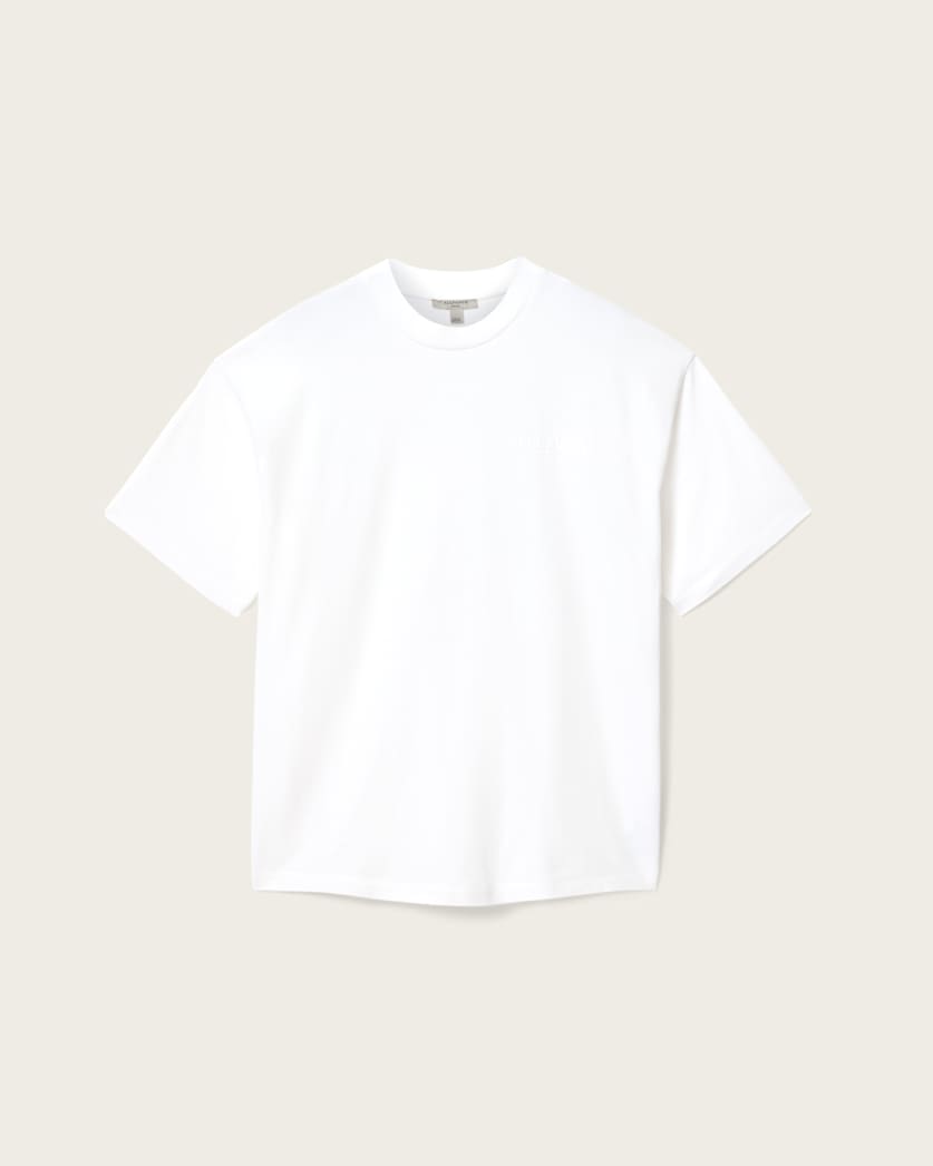 AllSaints Mabel Etta Oversized Cotton T Shirt Women's Optic White Women's