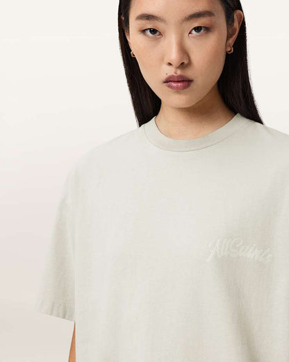 AllSaints Odyssey Etta Oversized T Shirt Women's Black Women's