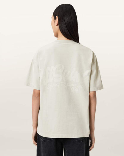 AllSaints Odyssey Etta Oversized T Shirt Women's Black Women's