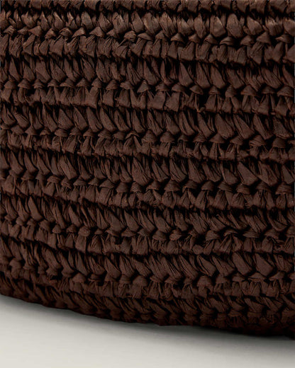 AllSaints Luna Micro Woven Bag Women's Cognac Brown Women's