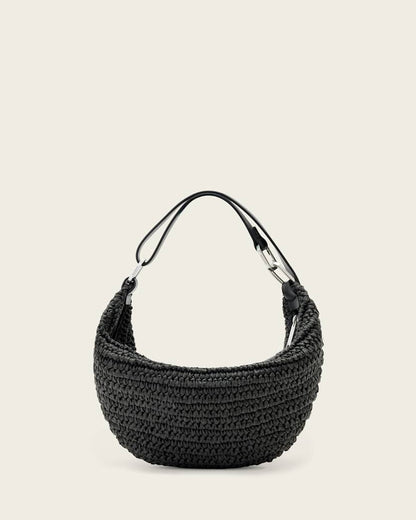 AllSaints Luna Micro Woven Bag Women's Black Women's