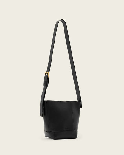 AllSaints Alba Mini Leather Crossbody Bag Women's Black Women's