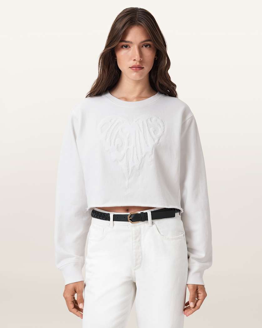 AllSaints Trip Nevarre Sweatshirt Women's White Women's