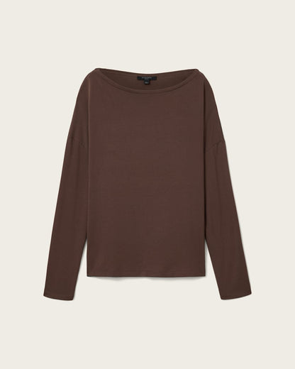 AllSaints Rita Relaxed Fit T Shirt Women's Bitter Brown Women's