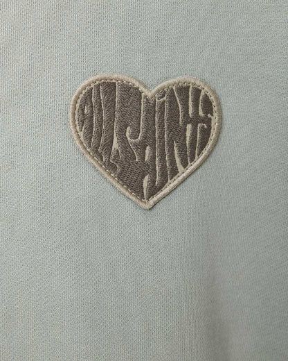 AllSaints Lover Oversized Crew Neck Sweatshirt Women's Abbey Stone Green Women's