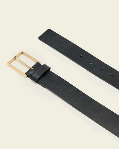 AllSaints Etta Leather Belt Women's Gypsum White Women's