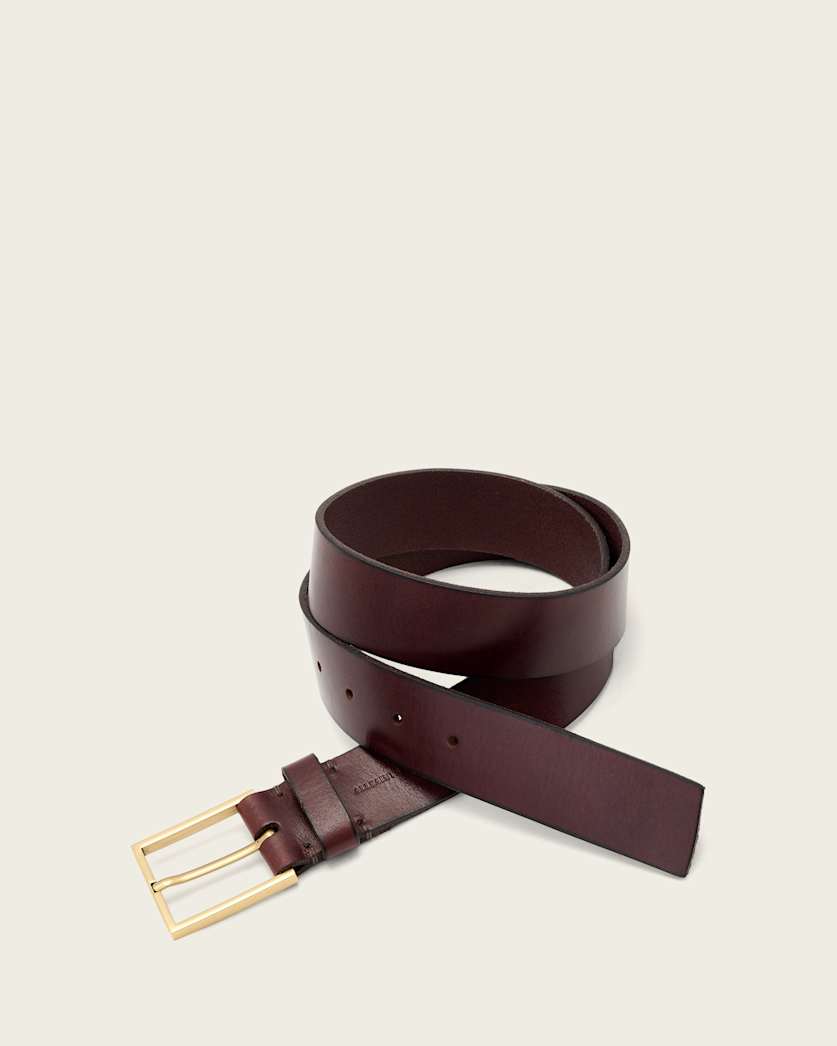 AllSaints Etta Leather Belt Women's Gypsum White Women's