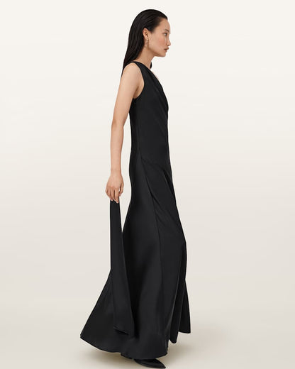 AllSaints Monica Evening Maxi Dress Women's Black Women's