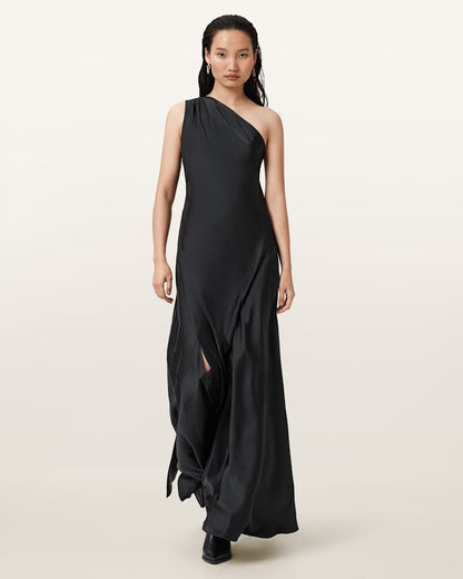 AllSaints Monica Evening Maxi Dress Women's Black Women's