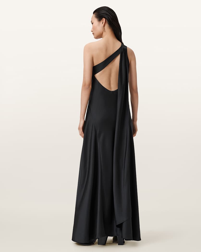 AllSaints Monica Evening Maxi Dress Women's Black Women's