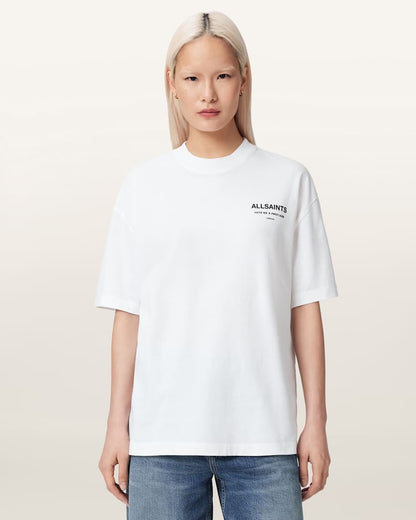 AllSaints Dreamer Oversized Etta Short Sleeve T Shirt Women's Sea Green Women's